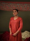 Rust Colour Rayon Printed Kurti With Pant Dupatta Bulk Orders In India Aaradhna 2047
